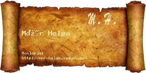 Mór Helga névjegykártya